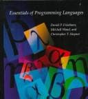 Cover image for Essentials of programming languages