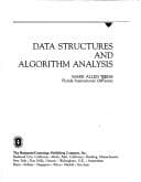 Cover image for Data structures and algorithm analysis
