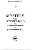 Cover image for Mystery on October Road