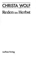 Cover image for Reden im Herbst