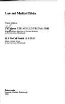 Cover image for Law and medical ethics