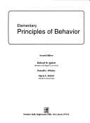 Cover image for Elementary principles of behavior.