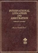 Cover image for International litigation and arbitration