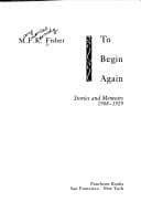 Cover image for To begin again