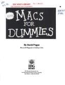 Cover image for Macs for dummies