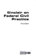 Cover image for Sinclair on federal civil practice