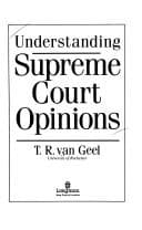 Cover image for Understanding Supreme Court opinions