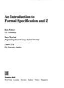 Cover image for An introduction to formal specification and Z