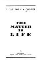 Cover image for The matter islife