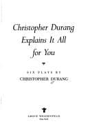 Cover image for Christopher Durang explains it all for you