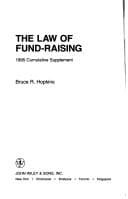 Cover image for The law of fund-raising