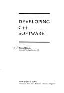 Cover image for Developing C++ software