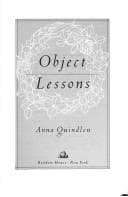 Cover image for Object lessons