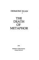 Cover image for The death of metaphor