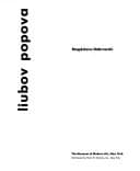 Cover image for Liubov Popova