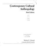 Cover image for Contemporary cultural anthropology