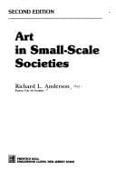 Cover image for Art in small-scale societies