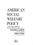 Cover image for American social welfare policy