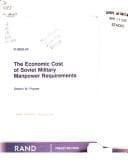 The economic cost of Soviet military manpower requirements