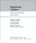Cover image for Intermediate algebra, with applications
