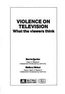 Cover image for Violence on television