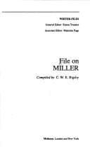 Cover image for File on Miller