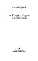 Cover image for Trespassing and other stories