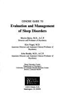 Cover image for Concise guide to evaluation and management of sleep disorders