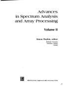 Cover image for Advances in spectrum analysis and array processing