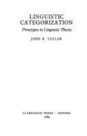 Cover image for Linguistic categorization