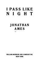 Cover image for I pass like night