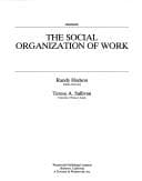 Cover image for The social organization of work