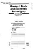 Cover image for Managed trade and economic sovereignty