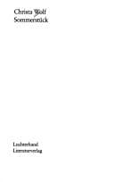 Cover image for Sommerstück