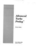 Cover image for Advanced Turbo prolog