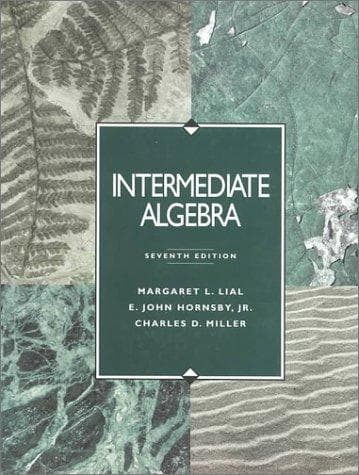 Cover image for Intermediate algebra