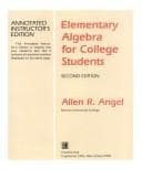 Cover image for Elementary algebra for college students
