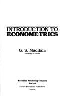 Cover image for Introduction to econometrics