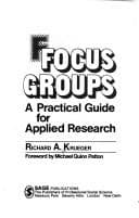 Cover image for Focus groups