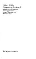 Cover image for Gesammelte Irrtümer