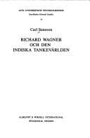 Cover image for Richard Wagner och den indiska tankevärlden