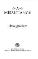 Cover image for A misalliance