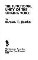 Cover image for The functional unity of the singing voice