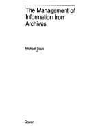 Cover image for management of information from archives