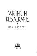 Cover image for Writing in restaurants