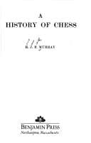 Cover image for A history of chess