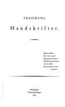 Fredmans handskrifter