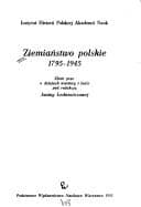 Ziemiaństwo polskie, 1795-1945