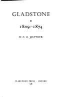 Cover image for Gladstone, 1809-1874