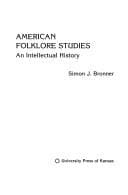 Cover image for American folklore studies